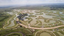 DESDE ARRIBA. Construido sobre un humedal, San Sebastián se negó a realizar obras que mitiguen inundaciones..