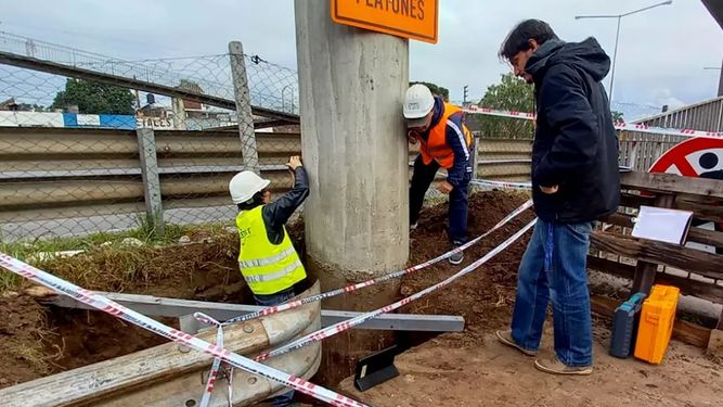 Ya comenzaron los trabajos para la construcción de un nuevo puente en el kilómetro 50 del ramal Campana.