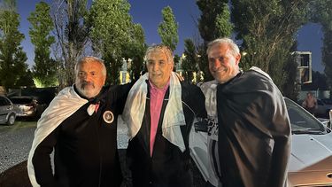 DIRIGENTES. Mansilla, Roncayolo y Fontana, de festejo.