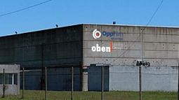 OBEN GROUP. Frente de la planta donde falleció uno de los trabajadores. OBEN GROUP. Frente de la planta donde falleció uno de los trabajadores.