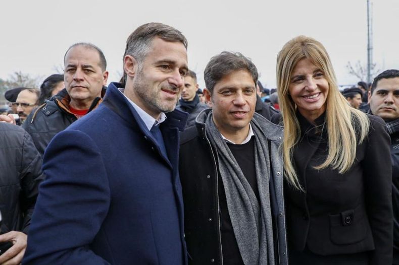 CERCA. Achával junto a Kicillof tras el acto de este jueves. &nbsp;