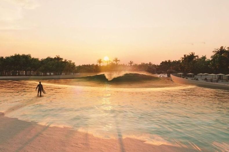 El Surf Village estará en el límite entre Luján y Pilar.
