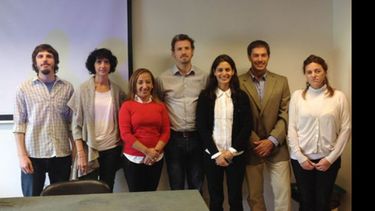 Docentes de la USAL junto a los invitados..