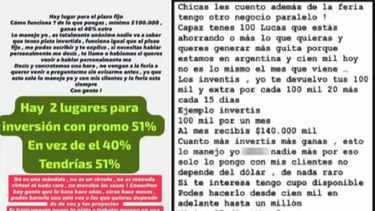 Algunas de las promociones que la denunciaba hacía, anunciando beneficios. Algunas de las promociones que la denunciaba hacía, anunciando beneficios.