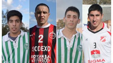 Zárate (Abrojal), Flores (Villa Rosa), Palacios (Abrojal) y Alva (Sportivo), los finalistas..