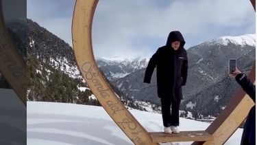 Franco Colapinto disfrutando la nieve de Andorra. Franco Colapinto disfrutando la nieve de Andorra.