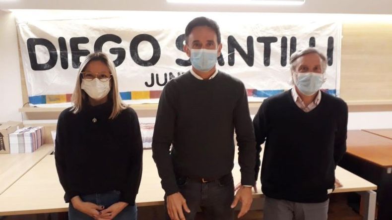 CASI JUNTOS. Cáceres, Neuspiller y Villar dan por cerrada la pelea por la lista..