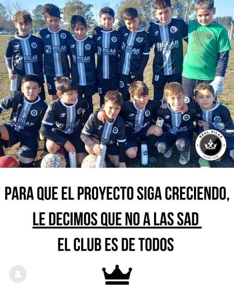 PRIORIDAD. Los chicos de Real Pilar compiten en los torneos de AFA.