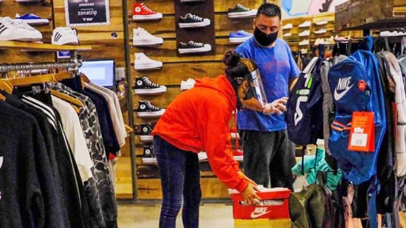 AUMENTOS. Prendas de vestir y calzado es el rubro que más aumentó..