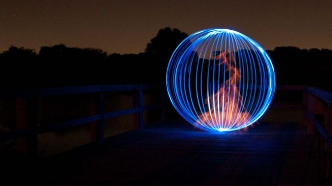 Pintando con luz en Pilar