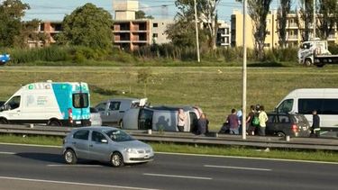 choque y vuelco en panamericana