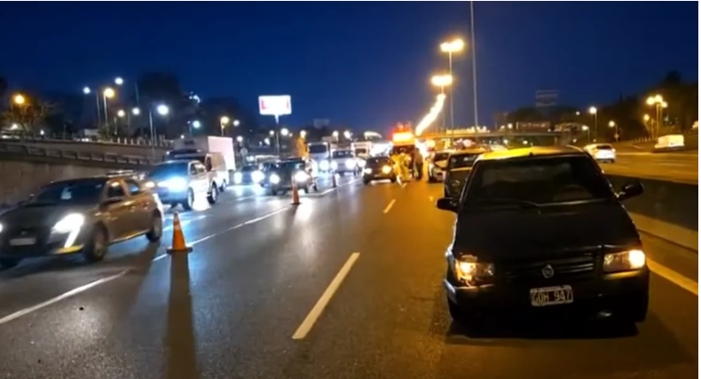 El accidente involucró a siete vehículos.&nbsp;