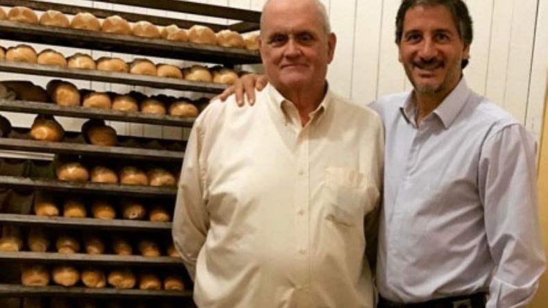 Boragno junto a Walter Roldán..