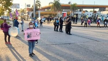 RUTA 26 Y PANAMERICANA. El lugar del corte, esta tarde..