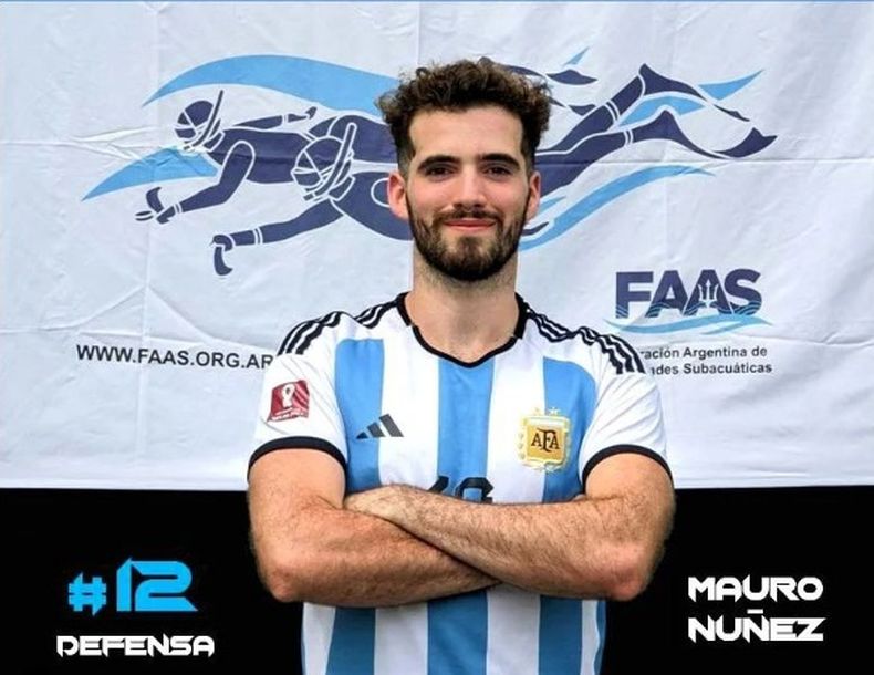 Mauro Núñez es defensor surgido de Hellfish en la Selección Argentina.