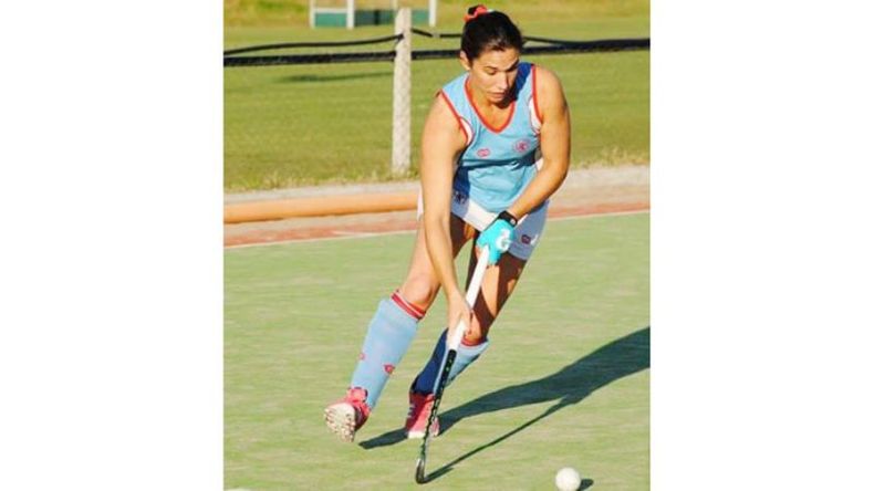 GOLEADORA. Lucía Monín marcó uno de los tantos en el 4-1 de Sanpa..