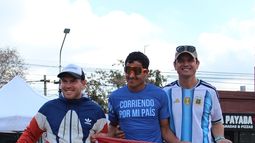 PREMIADOS. De Elia, Gómez y Cena en el podio de los 10K de Pilar.