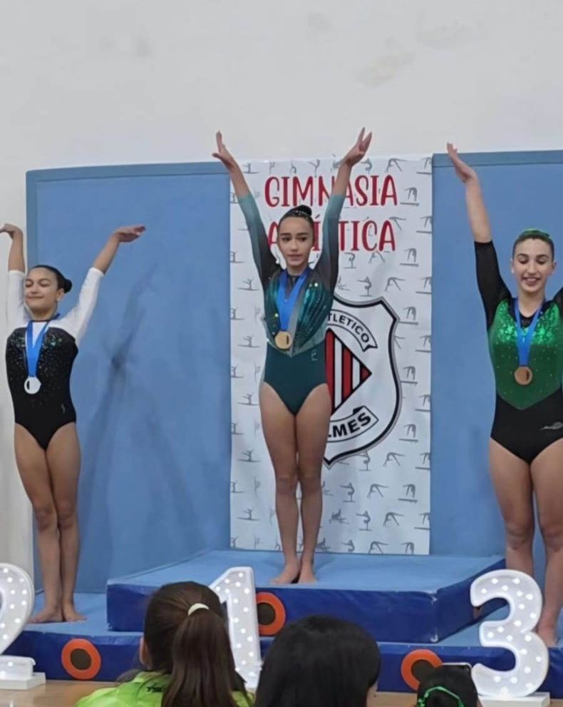 CAMPEONA. Zaira Lugo se coronó en la categoría Infantil Nivel 6.