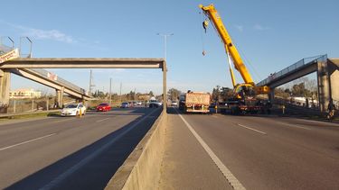 Las obras de reposición del puente comenzaron esta mañana.&nbsp;