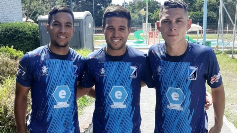 LOCALES. Esteban Inofre, Cristian Fargi y Braian Navarro, los pilarenses de Selección..