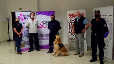El convenio fue rubricado entre el Círculo de Veterinarios de Pilar y los Bomberos Voluntarios de Pilar. .