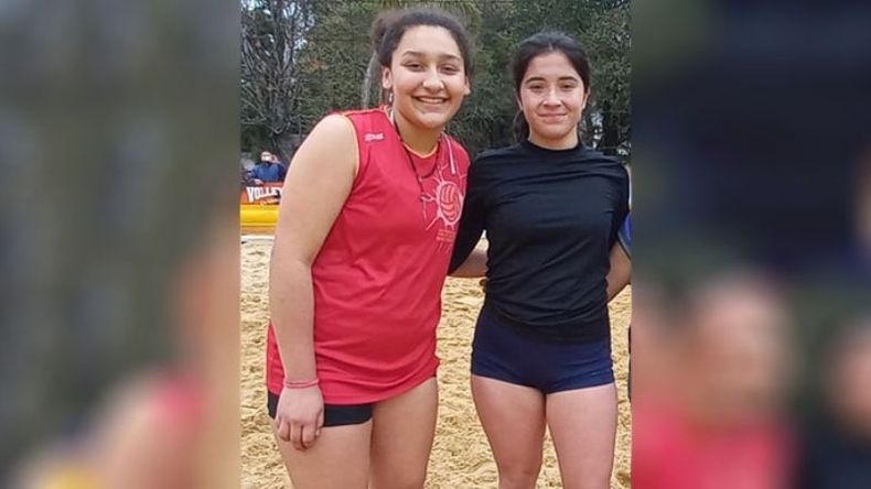 La pareja de la Sub 16 de la Escuela Municipal..