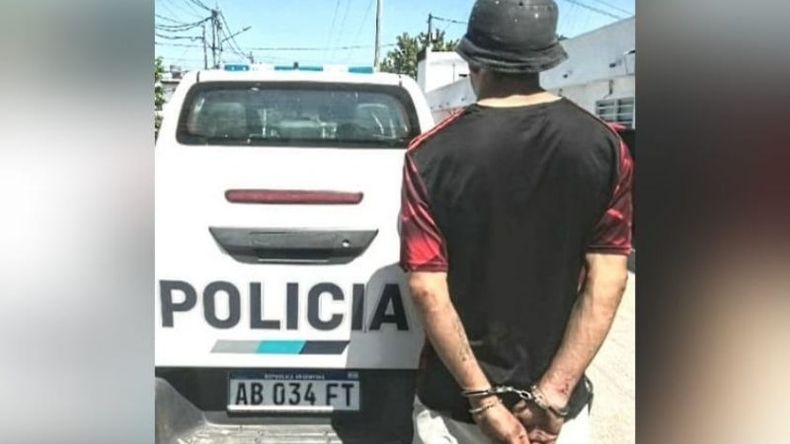 El ladrón fue detenido cuando escapaba por Ruta 8. Foto@pilaradiario.