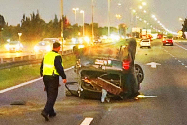 El accidente se produjo en el kilmetro 50 de la Panamericana y provoc grandes demoras en el trnsitonbsp