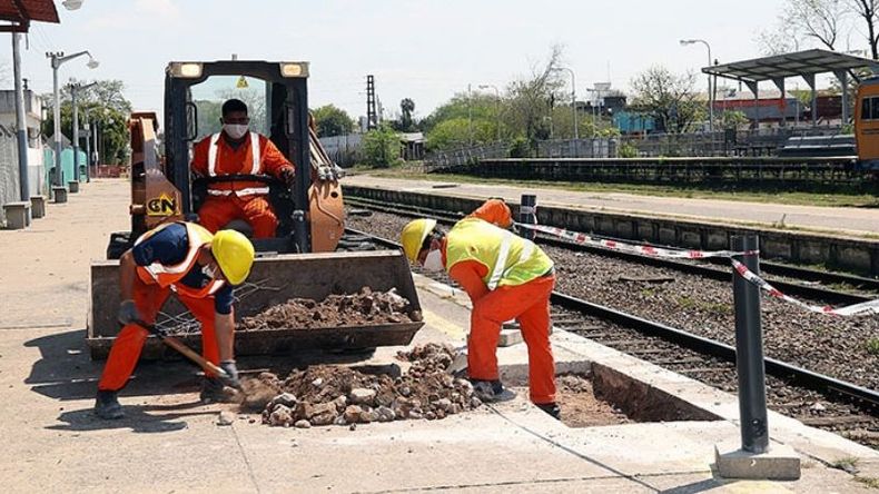 OBRAS. El Estado inició la remodelación de la estación de Del Viso..