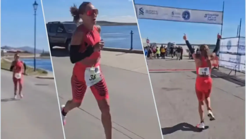 Una argentina ganó la maratón de Malvinas. (lanueva.com).
