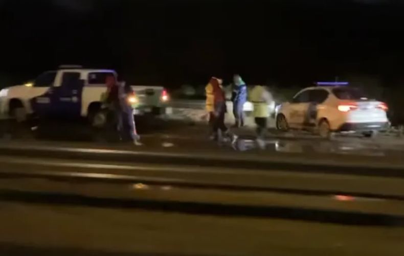 El esqueleto apareció en el cruce del arroyo Escobar y la autopista Panamericana.