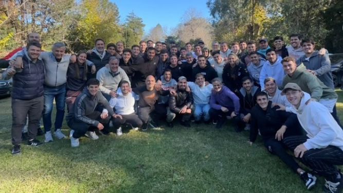 La imagen que eligió Favio Orsi para su despedida de Platense.