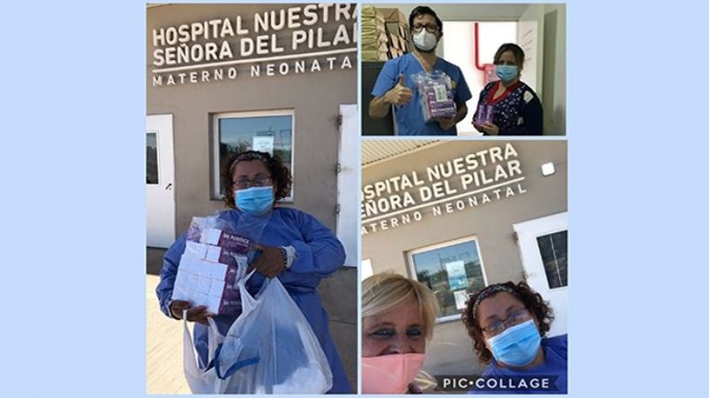 Hoy llevamos 30 cajas de Pervinox que se usa en la Maternidad de Pilar, agradecidas a todos los que nos ayudan, con elementos esenciales que no pueden faltar en ningún lugar de atención a la salud, más salud, más comunidad, mejores sociedades! @MunicipioPilar @BettinaPancino1. Comprometidas / @ComprometidasAC..