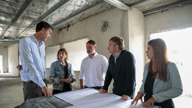 El intendente se interiorizó sobre el avance de las obras en la localidad.&nbsp;