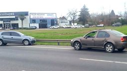 Motociclista a contramano generó accidente