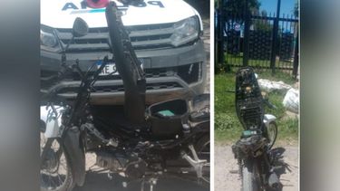 ROBADA. La moto Honda había sido robada la semana pasada.