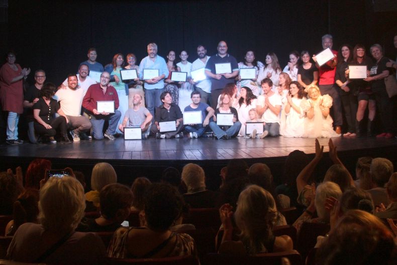El sábado, los elencos que participaron del Festival de Teatro Independiente y Comunitario fueron distinguidos.