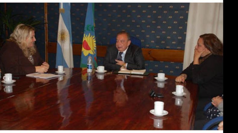 Rachid con Zúccaro en la reunión de ayer..