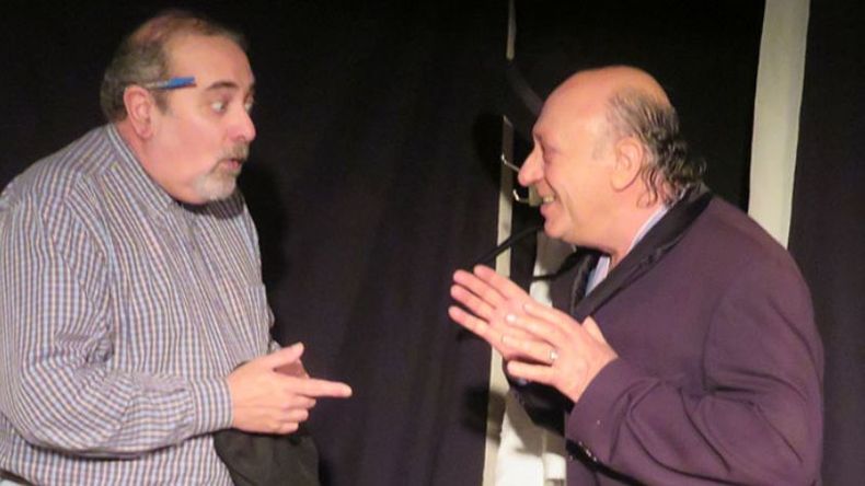 EN ESCENA. Manuel Vázquez y Ernesto González..