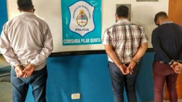 Los tres cordobeses detenidos el 10 de este mes..