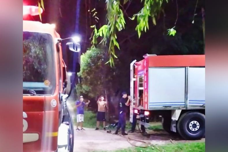 El incendio se produjo en una vivienda del barrio Villa Verde.