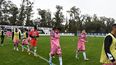 CARAS LARGAS. Los jugadores de Real Pilar se van preocupados por la derrota en casa. CARAS LARGAS. Los jugadores de Real Pilar se van preocupados por la derrota en casa.