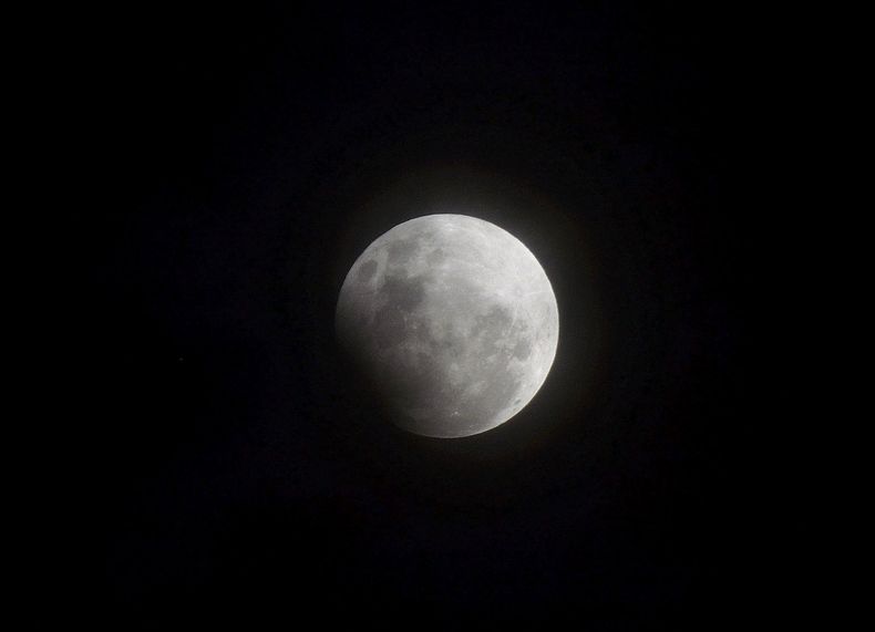 Así se vio la foto de la Súper Luna desde Pilar.&nbsp;