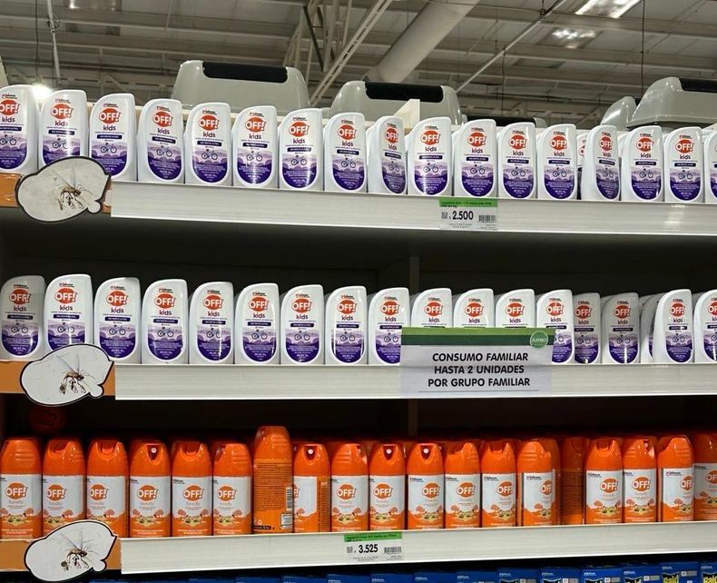 El Off volvió a las góndolas del supermercado Jumbo.