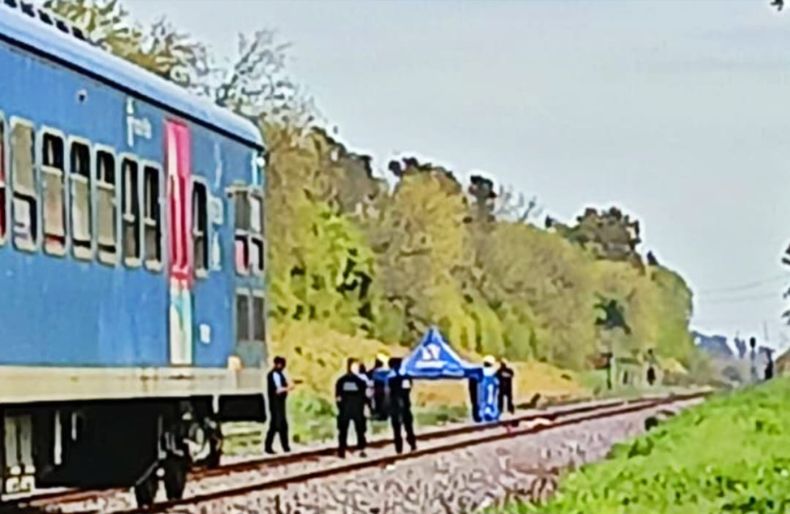 La víctima fue arrollada por una formación del Ferrocarril San Martín.