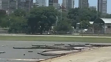 aeroparque jorge newbery: ¡una imagen de la pista que derrite!