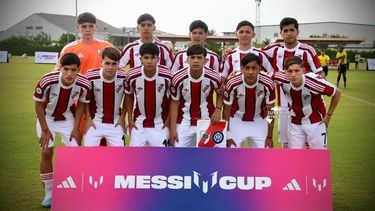 EQUIPO. Jorge Sosa (capitán) en el once inicial de River que pasó a cuartos de final.