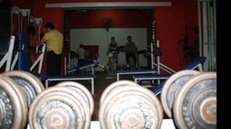 Listos para entrenar, en el Domus Athletic. En las últimas semanas, creció la demanda de inscripciones..