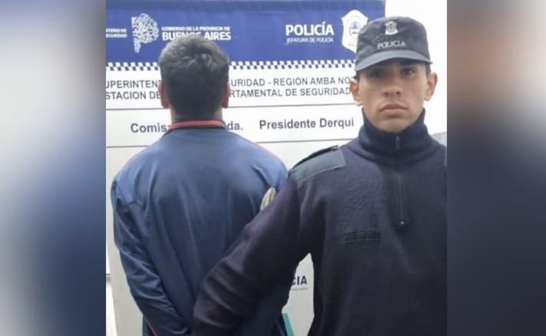 El detenido tiene 21 años y es oriundo de Presidente Derqui.