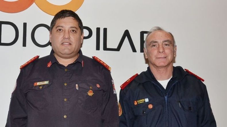 REELECTO. Ramón Pared, junto a Fernando Moreno, el lunes, en El Diario..